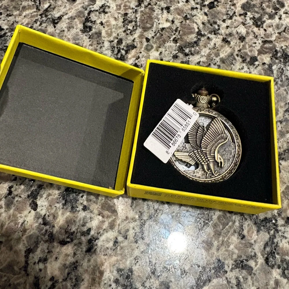 Invicta Vintage Bronze Liberty Pocket Watch - 47mm, NWT